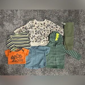 6-9 month clothes bundle (Carter’s, Gerber, & more)